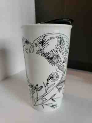 Starbucks Rare Garden flower Ceramic Lid Travel Tumbler Coffee Mug Cup 2014 12OZ - Sold on eBay Dec, 6th 2019 for $25.00