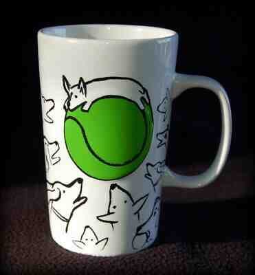2015 STARBUCKS Tennis Ball & DOGS Mug ~16 oz Tall - Sold on eBay Dec, 5th 2019 for $16.95