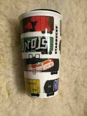 New Starbucks Illinois 2017 Local Collection Ceramic Tumbler 12oz Chicago Trains - Sold on eBay Dec, 5th 2019 for $40.00