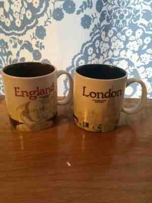 New STARBUCKS England and London Collectors Global Icon Coffee Mugs - Sold on eBay Dec, 5th 2019 for $19.99