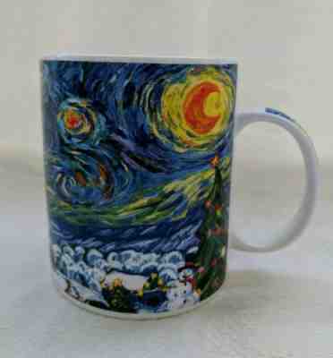 Starbucks Barista Winter 2001 Coffee Mug Van Gogh Starry Night Ltd Ed Christmas  - Sold on eBay Dec, 5th 2019 for $22.99