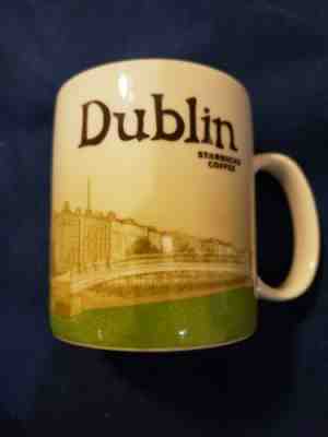 Starbucks Coffee Mug Cup Dublin City Collector Series 2015 Green Tan 16 fl oz - Sold on eBay Dec, 5th 2019 for $24.95