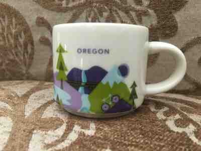 Oregon 2016 Starbucks Coffee 2oz Espresso Mug Cup YAH You Are Here Collection - Sold on eBay Dec, 5th 2019 for $16.95