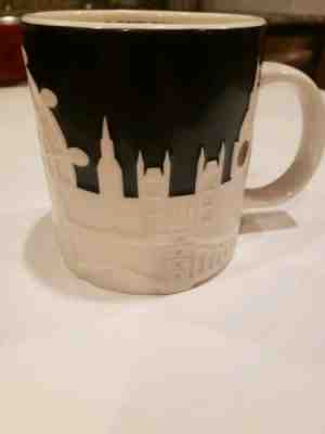 Starbucks Coffee Mug London Relief Collector Series 16 Oz Black & White 2011 - Sold on eBay Dec, 5th 2019 for $25.00