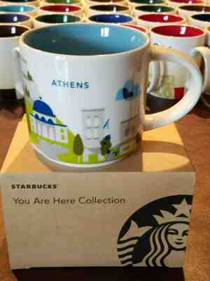 rare mugs Starbucks ATHENS You Are Here (YAH) 14 oz mug with SKU tag - Sold on eBay Dec, 5th 2019 for $25.95
