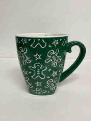 2001 Starbucks Barista Coffee Mug Holiday Green Gingerbread Men 18 oz. Cup - Sold on eBay Dec, 5th 2019 for $28.49