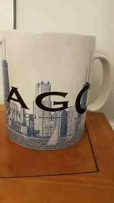 Giant Chicago Starbucks Mug Skyline Series, 2.5 Gallon (Rare) Series One (2002)