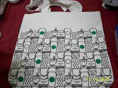 NEW STARBUCKS Canvas ANYWHERE TRAVEL TOTE BAG - Sold on eBay Dec, 7th 2019 for $19.99