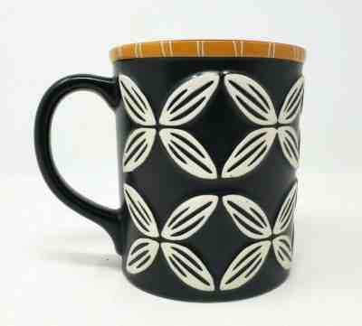 Starbucks Coffee Mug 16oz Hawaiian Embossed Tiki Flower New Bone China 2008 - Sold on eBay Dec, 7th 2019 for $17.99