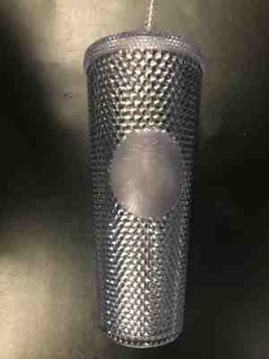 Starbucks Platinum Iridescent Studded Cold Cup Tumbler 2019 Holiday - Sold on eBay Dec, 7th 2019 for $16.90