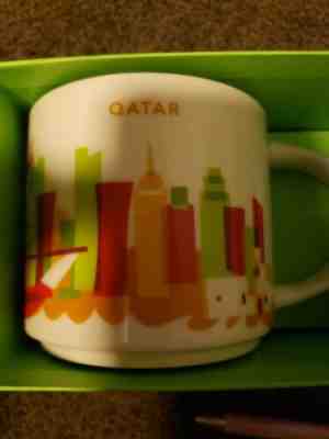 rare mugs Starbucks QATAR You Are Here (YAH) 14 oz mug with SKU tag - Sold on eBay Dec, 7th 2019 for $35.00