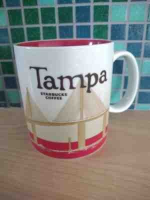 STARBUCKS TAMPA Mug 2009 City Collector Series Bridge Skyline Coffee Cup Florida - Sold on eBay Dec, 7th 2019 for $26.00