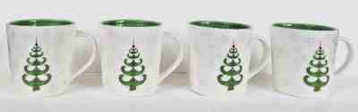 Starbucks Mugs Holiday 2006 Set of 4 Raised 3D Christmas Tree Snowflake Coffee - Sold on eBay Dec, 7th 2019 for $40.00