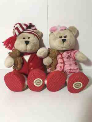 2 Starbucks Barista Bears 2007 68th Edition Christmas Pj Plush 11” - Sold on eBay Dec, 7th 2019 for $19.99