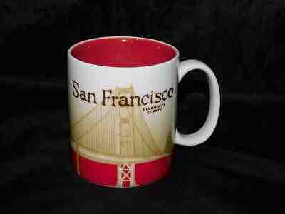 Starbucks San Francisco Global Icon 2011 Coffee Mug Golden Gate Bridge Red Cup - Sold on eBay Dec, 7th 2019 for $15.99