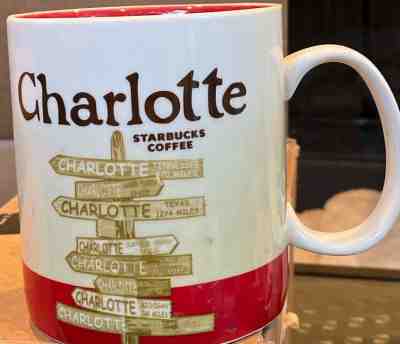 Starbucks Charlotte Global Icon City Collector Series Coffee Mug 16 oz - Sold on eBay Dec, 7th 2019 for $30.00