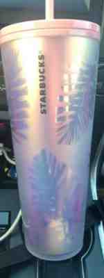NEW Starbucks 2019 Holiday RARE Pink Pine Cone Tumbler Iridescent Rainbow Matte - Sold on eBay Dec, 6th 2019 for $38.99