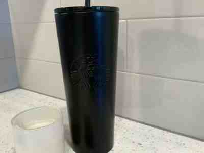 New Starbucks RARE MATTE BLACK 2019 Cold Cup Tumbler 24oz - Sold on eBay Dec, 6th 2019 for $37.95