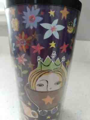 Vintage 1998 Starbucks Coffee CAT YUM SPACE PRINCESS Travel Mug Tumbler Cup  - Sold on eBay Dec, 6th 2019 for $21.99