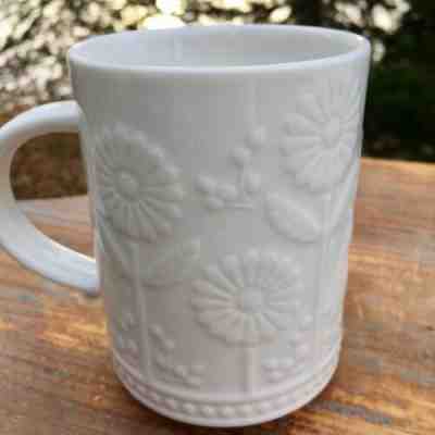 Starbucks Ivory White Floral Coffee Mug - Sold on eBay Dec, 6th 2019 for $15.00