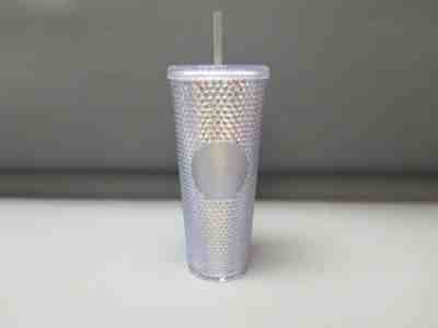 New Starbucks Bling Platimun Studded Cold Cup Tumbler Winter 2019 24 oz - Sold on eBay Dec, 6th 2019 for $30.00