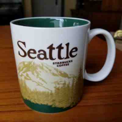 Starbucks Seattle Global Icon Version 1 Collectors 2008 Coffee Mug Tea Cup 16oz - Sold on eBay Dec, 6th 2019 for $129.95