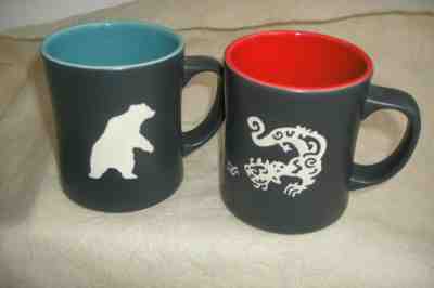 Starbucks Coffee Mug(s) 2011 & 2012 Dragon & Bear mugs