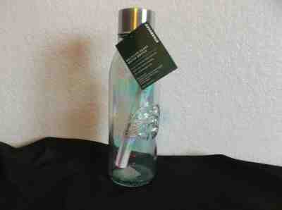 NEW Starbucks Recycled Glass Water Bottle Rainbow Iridescent Holiday 2019 LE - Sold on eBay Dec, 6th 2019 for $38.95