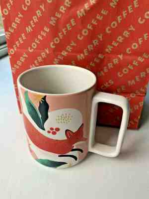 Starbucks 2019 Holiday Red Fox Ceramic Mug 12 oz Christmas Collectible BxD - Sold on eBay Dec, 6th 2019 for $20.99