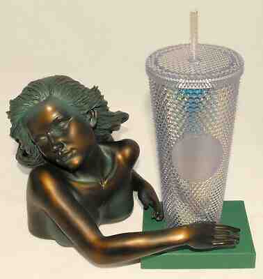 STARBUCKS ~ 2018 RAINBOW IRIDESCENT DIAMOND TUMBLER COLD CUP Venti 24 oz *NEW - Sold on eBay Dec, 6th 2019 for $144.44