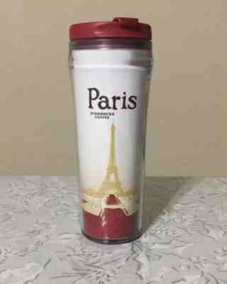 STARBUCKS PARIS Eiffel Tower To Go Travel Tumbler with Lid 12 oz - Sold on eBay Dec, 6th 2019 for $37.95
