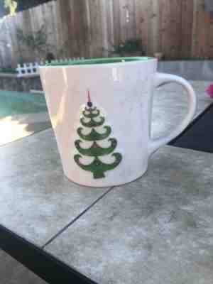 Starbucks 2006 Holiday Raised 3D Christmas Tree Snowflakes Coffee Cup Mug 17 oz - Sold on eBay Dec, 6th 2019 for $15.00