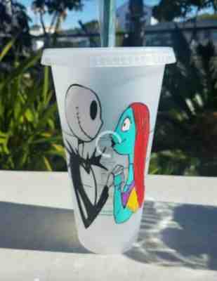 THE NIGHTMARE BEFORE CHRISTMAS JACK AND SALLY STARBUCKS CUP - Sold on eBay Dec, 6th 2019 for $19.95