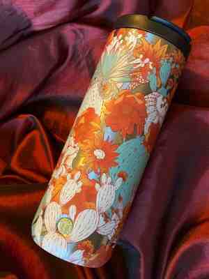 NEW Starbucks Stainless Steel Tumbler To Go Travel Mug Flip Lid Embossed Cactus - Sold on eBay Dec, 6th 2019 for $31.00