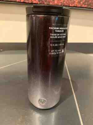 Starbucks Holiday 2019 Grey Silver Glitter Ombre Stainless Steel Tumbler 12oz - Sold on eBay Dec, 6th 2019 for $23.99