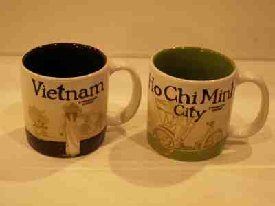 Lot of 2 Starbucks VIETNAM & HO CHI MINH CITY (Global Icon) 3 oz Mugs - Sold on eBay Dec, 6th 2019 for $22.50