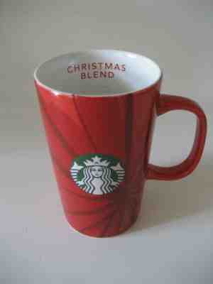 2014 STARBUCKS 12 Oz Christmas Blend Red Holiday Siren Logo Tall Mug Cup  - Sold on eBay Dec, 6th 2019 for $15.87