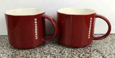 Starbucks Coffee 2012 Stackable Mug 2 Red Cups New Bone China 2012  - Sold on eBay Dec, 6th 2019 for $24.99