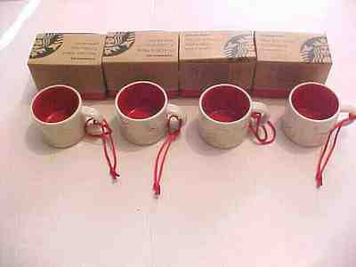 Starbucks Christmas Ornament Mini Mug "You Are Here" San Francisco-Lot of 4 NOS - Sold on eBay Dec, 6th 2019 for $29.99