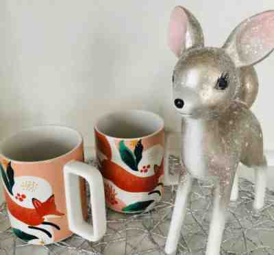 2 RARE 2019 Starbucks Holiday Red Fox Ceramic Mug **NEW FOR CHRISTMAS! 12 OZ - Sold on eBay Dec, 6th 2019 for $30.00