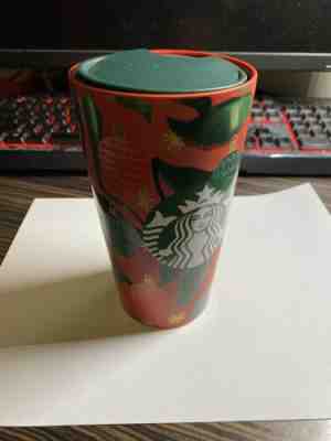 starbucks ceramic tumbler - red- 2019 edition - Sold on eBay Dec, 6th 2019 for $24.00