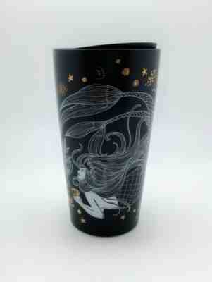 NEW Starbucks Black Mermaid Holiday Ceramic Double Wall Mug Grande Tumbler 2019 - Sold on eBay Dec, 6th 2019 for $35.00