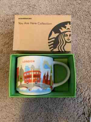 NEW Starbucks London YOU ARE HERE 14 oz Ceramic Coffee Mug - Sold on eBay Dec, 6th 2019 for $17.60