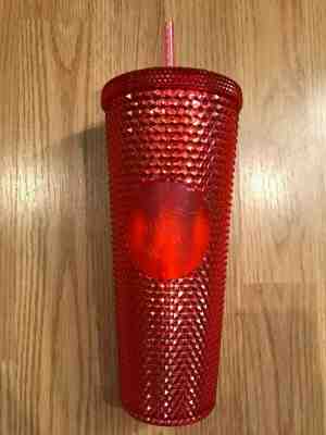 NEW STARBUCKS 2019 Neon Pink Studded Cold Cup Tumbler WINTER HOLIDAY 24 oz - Sold on eBay Dec, 6th 2019 for $31.99