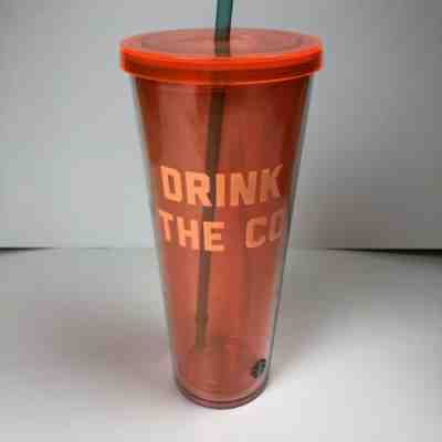 Starbucks Reusable Venti Cold Cup Orange 24 oz New Drink All The Coffee - Sold on eBay Dec, 6th 2019 for $24.41