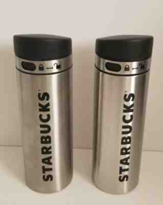(2) NWT Starbucks Stainless Steel Thermal Tumbler 16 fl oz w Lock Lid FREE SHIP - Sold on eBay Dec, 6th 2019 for $39.99