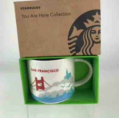 STARBUCKS You Are Here YAH SAN FRANCISCO 14 oz Coffee Mug 2013  - NWT -- NEW - Sold on eBay Dec, 6th 2019 for $34.68