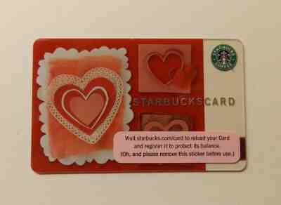 2006 STARBUCKS "PAPER HEARTS" TEST GIFT CARD - #6031 - Sold on eBay Dec, 6th 2019 for $17.00