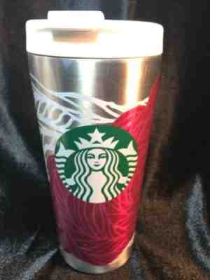 Starbucks Stainless Steel Coffee Tea Mug Floral Traveler 16 oz. - Sold on eBay Dec, 6th 2019 for $18.00