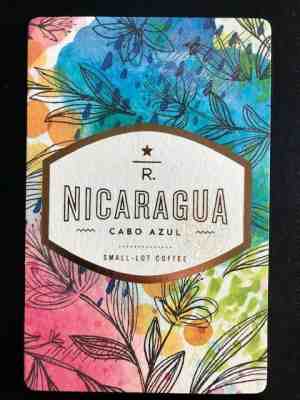 VHTF 2015 Starbucks Reserve Nicaragua Cabo Azul Collectible Taster Card - Sold on eBay Dec, 6th 2019 for $65.00